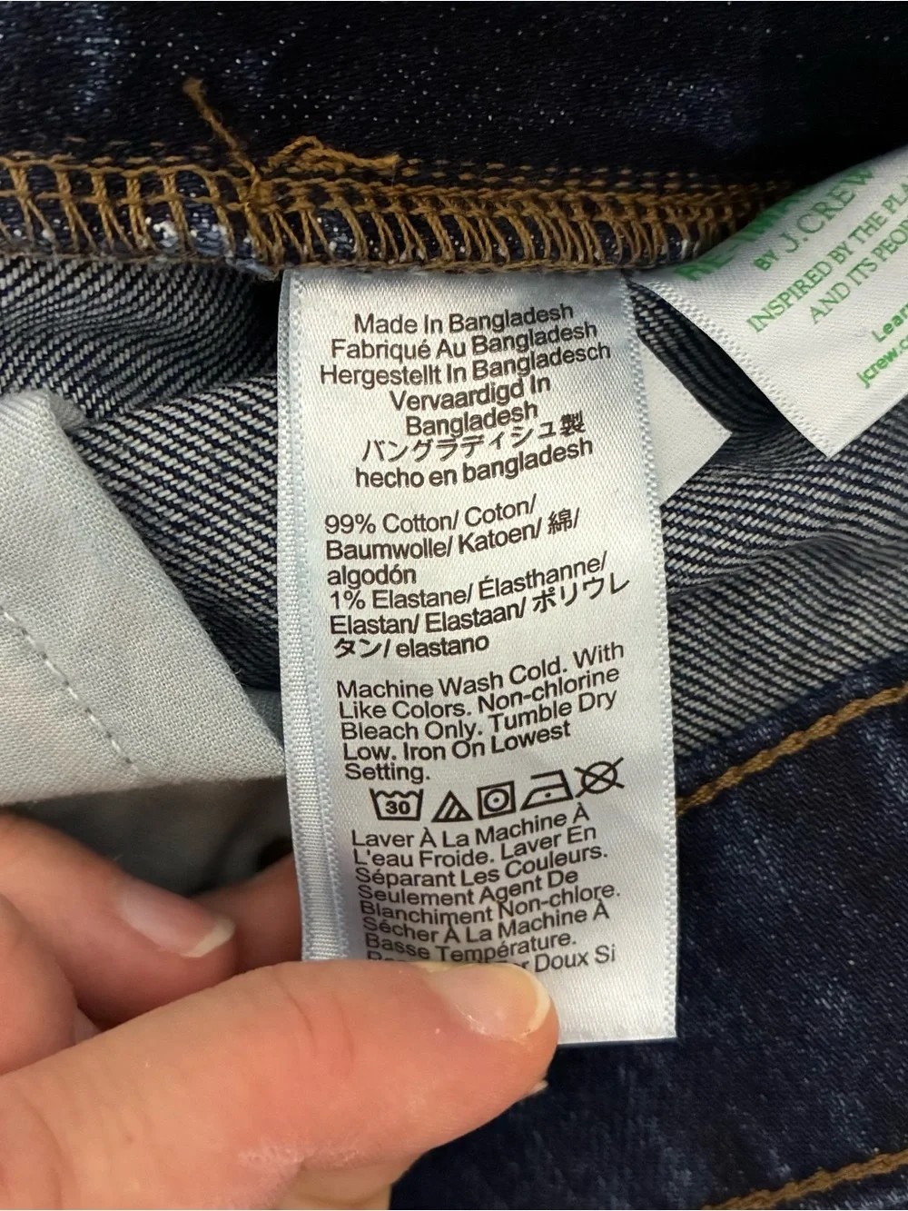 J. Crew Flex Dark Indigo Straight-Leg Jeans Men’s 34x30 Casual Everyday
